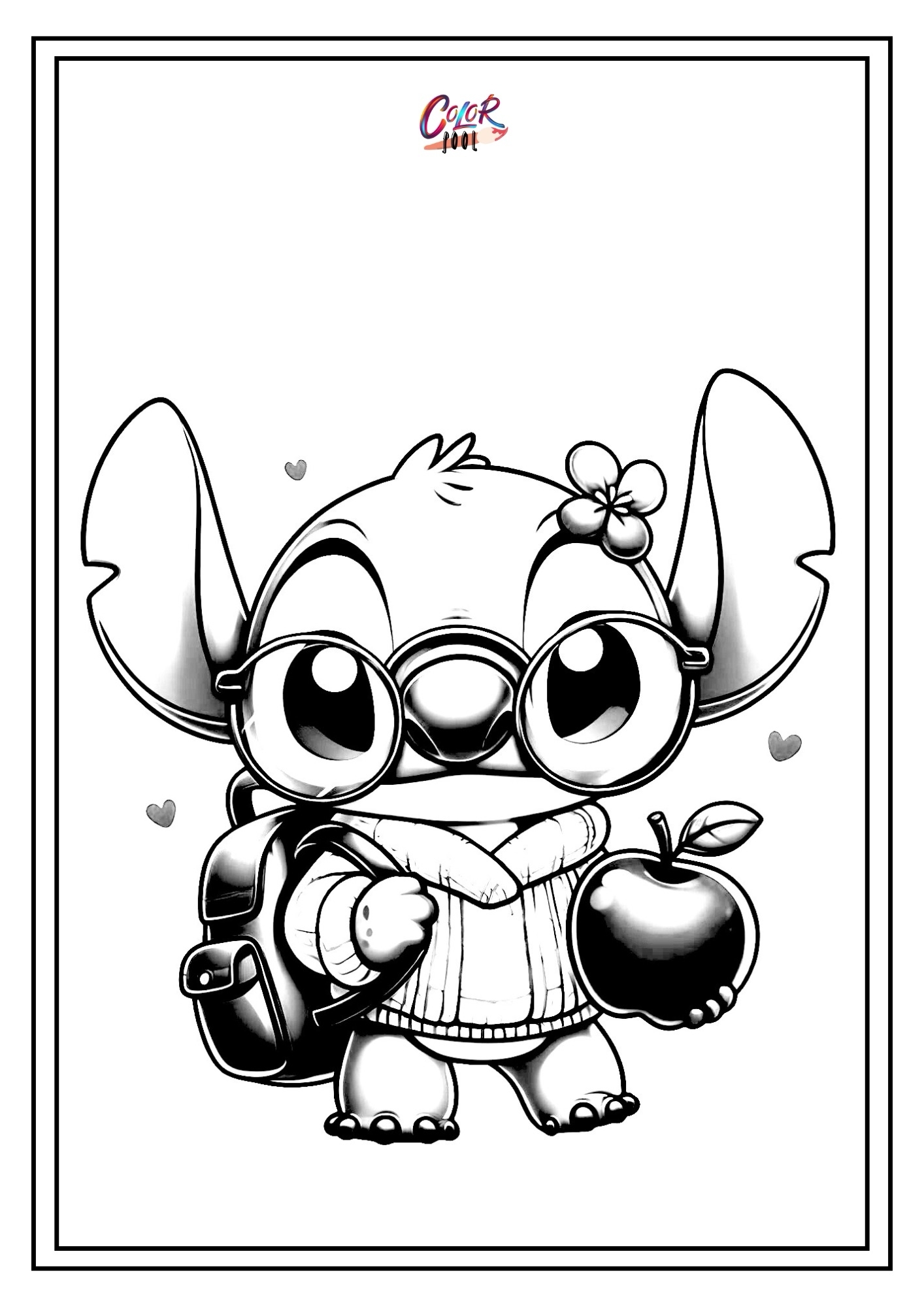 Stitch Coloring Pages 60 Free Printables Cute Funny 