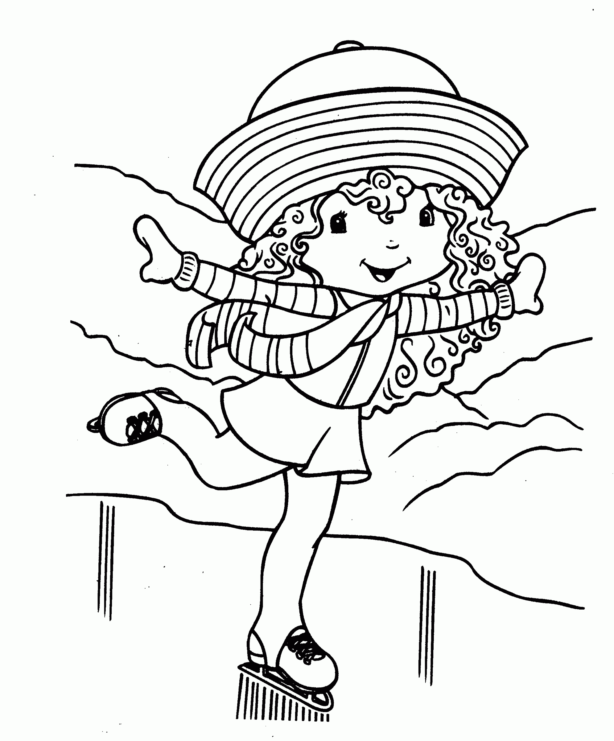 strawberry shortcake coloring page