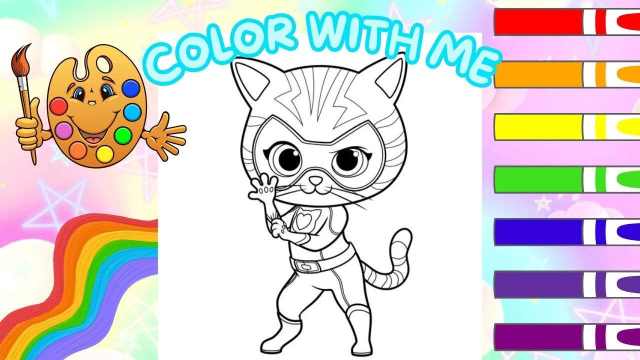 Super Kitties Coloring Page Disney Junior Super Kitties Video Super Kitties Call Song YouTube Super Kitties Coloring Page Disney Junior Super Kitties Video Super Kitties Call Song YouTube