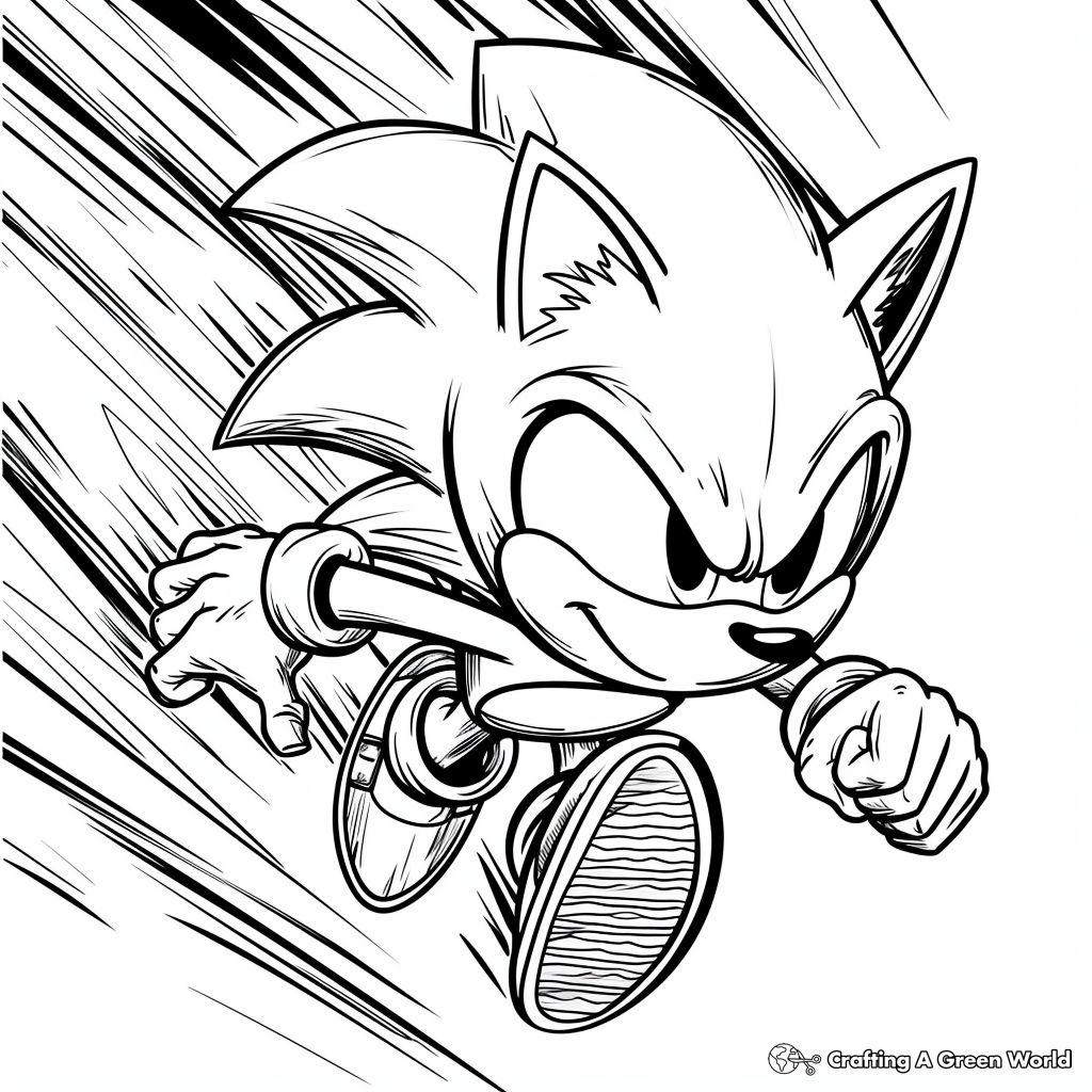 Printable Sonic Coloring Pages