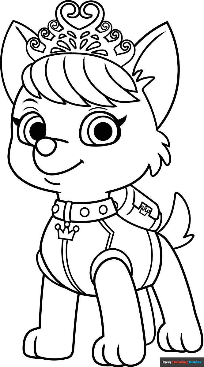 Paw Patrol Colouring Pages Free
