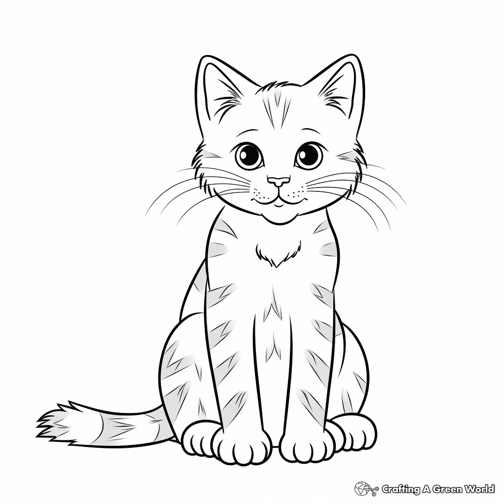 printable cat colouring pages