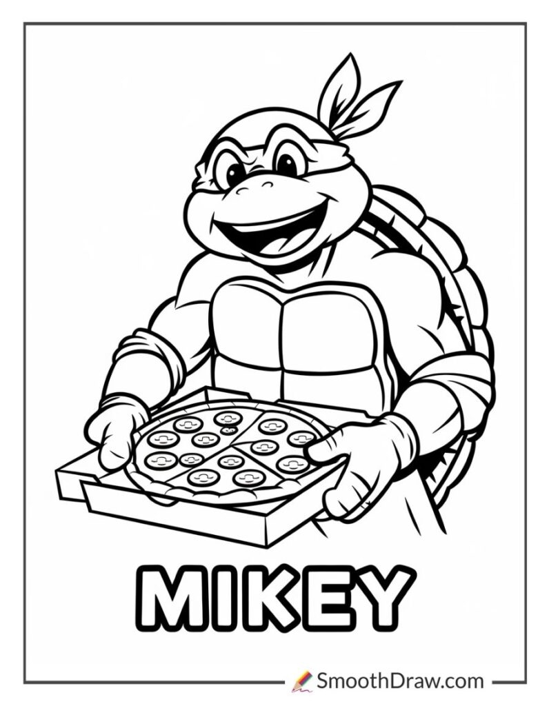 mutant ninja turtles colouring pages