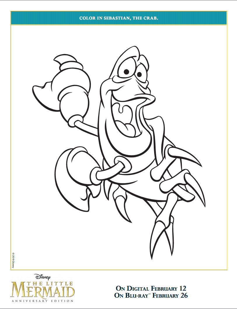 the little mermaid coloring pages