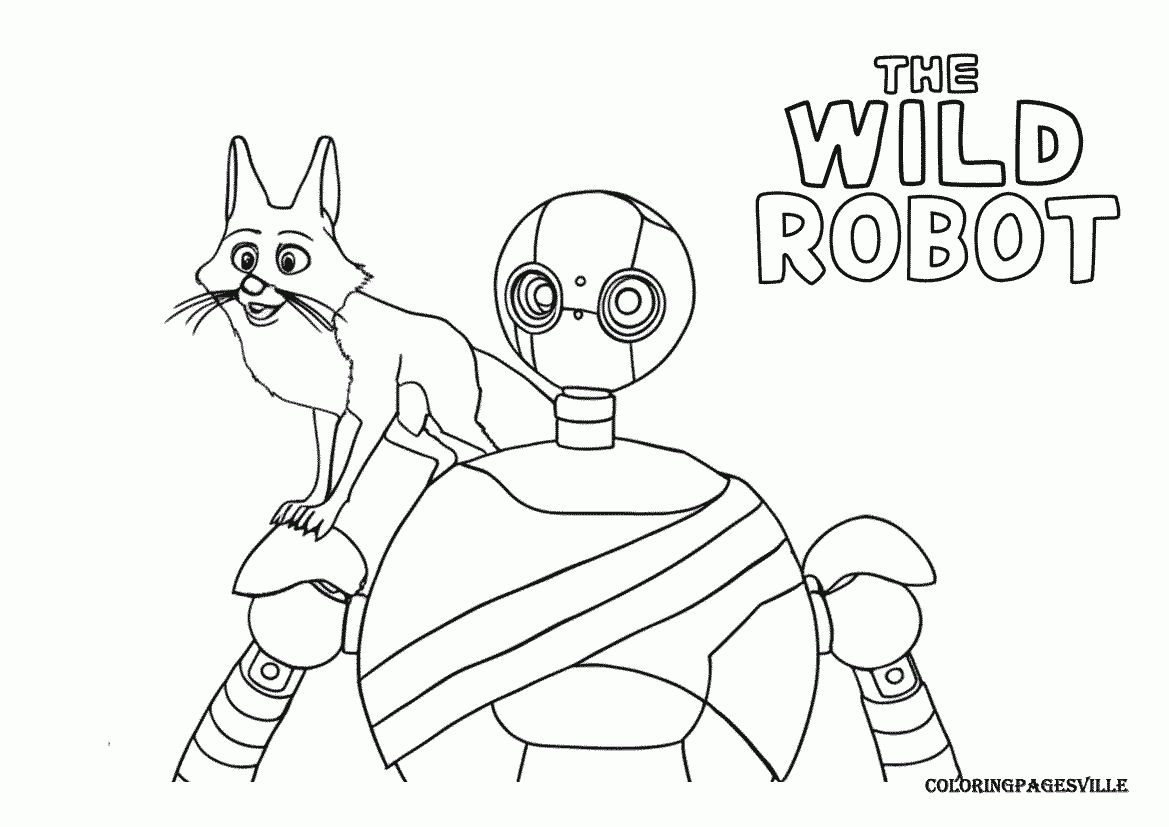 The Wild Robot Coloring Pages