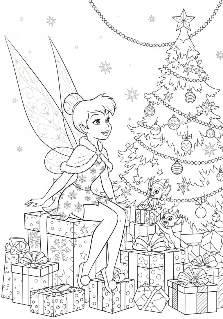colouring pages of tinkerbell