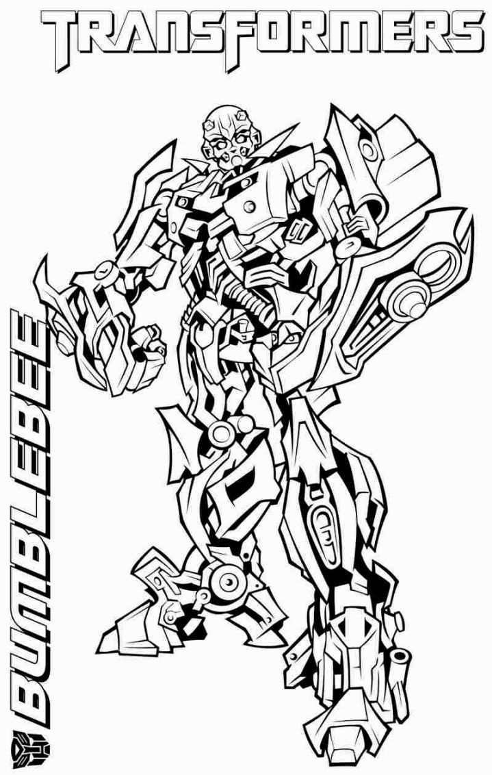 Transformers Coloring Pages Bumblebee