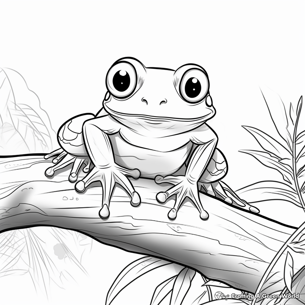 Coloring Page Of A Frog