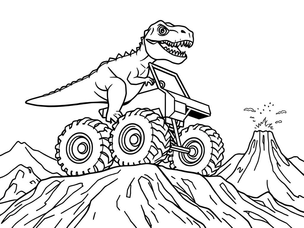T Rex Coloring Pages