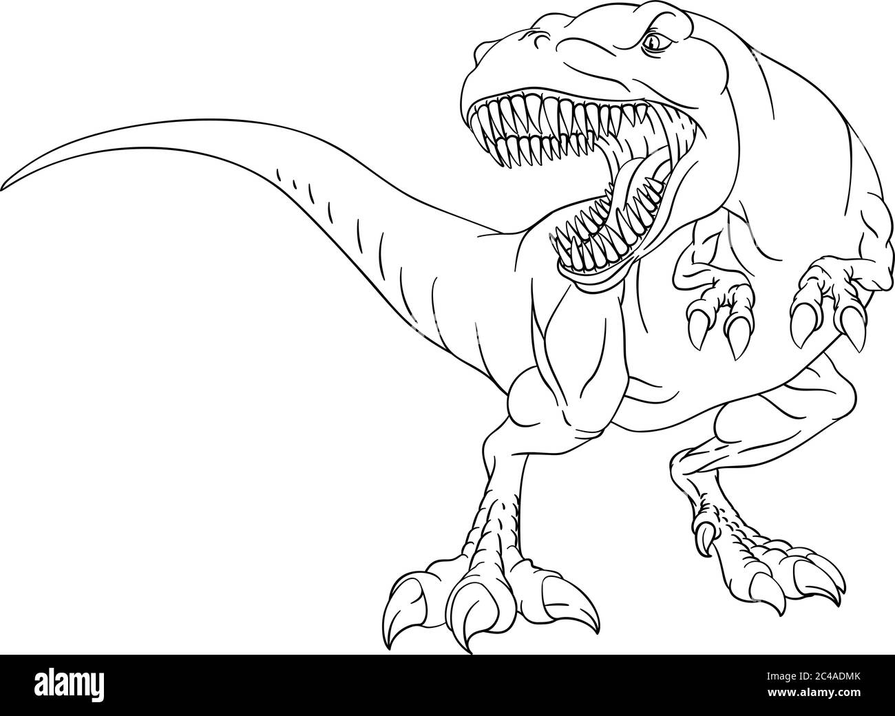 colouring pages t rex