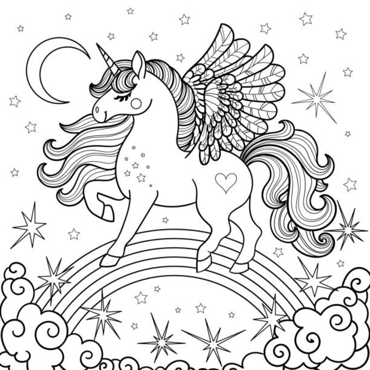 Unicorn Coloring Pages 25 Free Printable Sheets For Kids Parade Worksheets Library