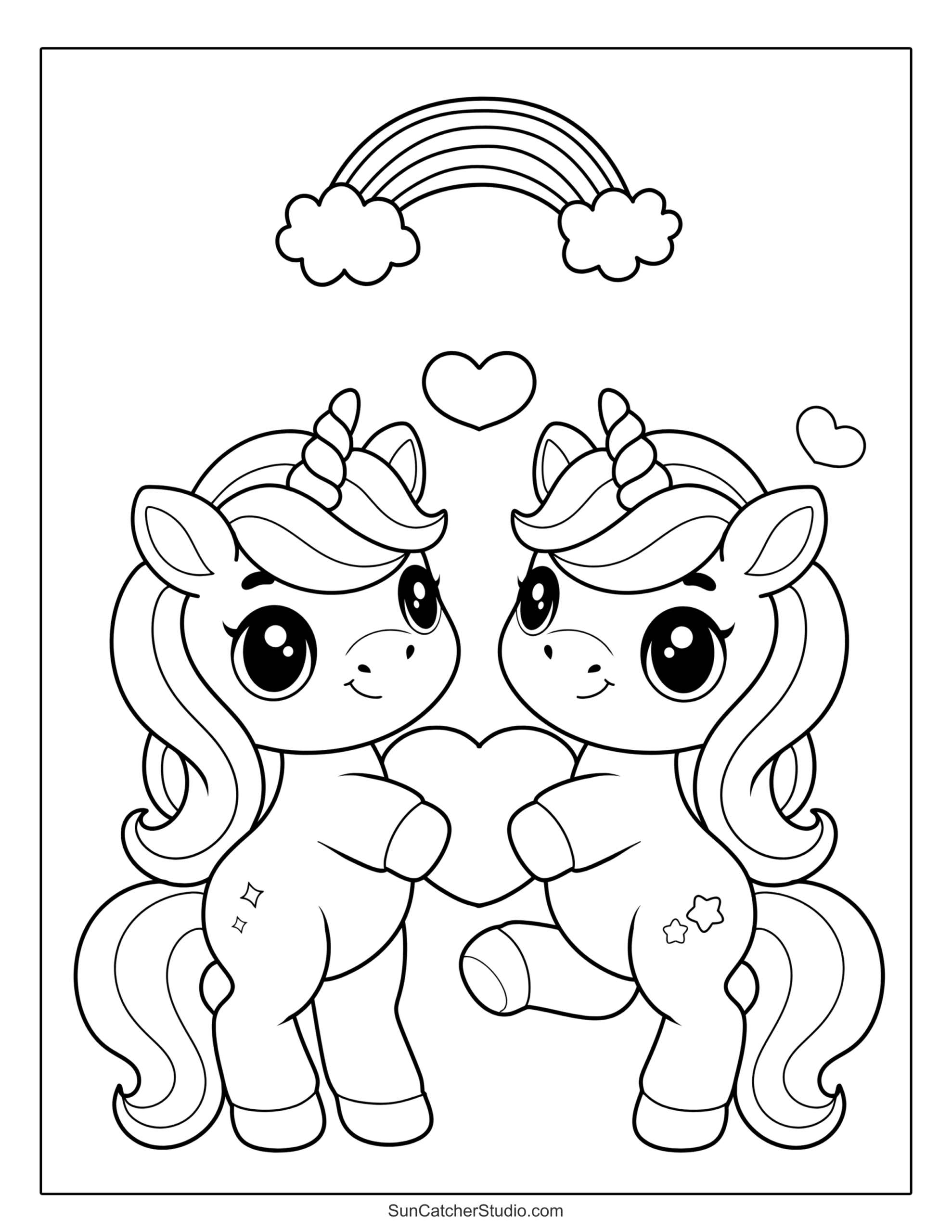 Unicorn Coloring Pages And Coloring Sheets Free Printables Lettering SVG Files Tools Apps