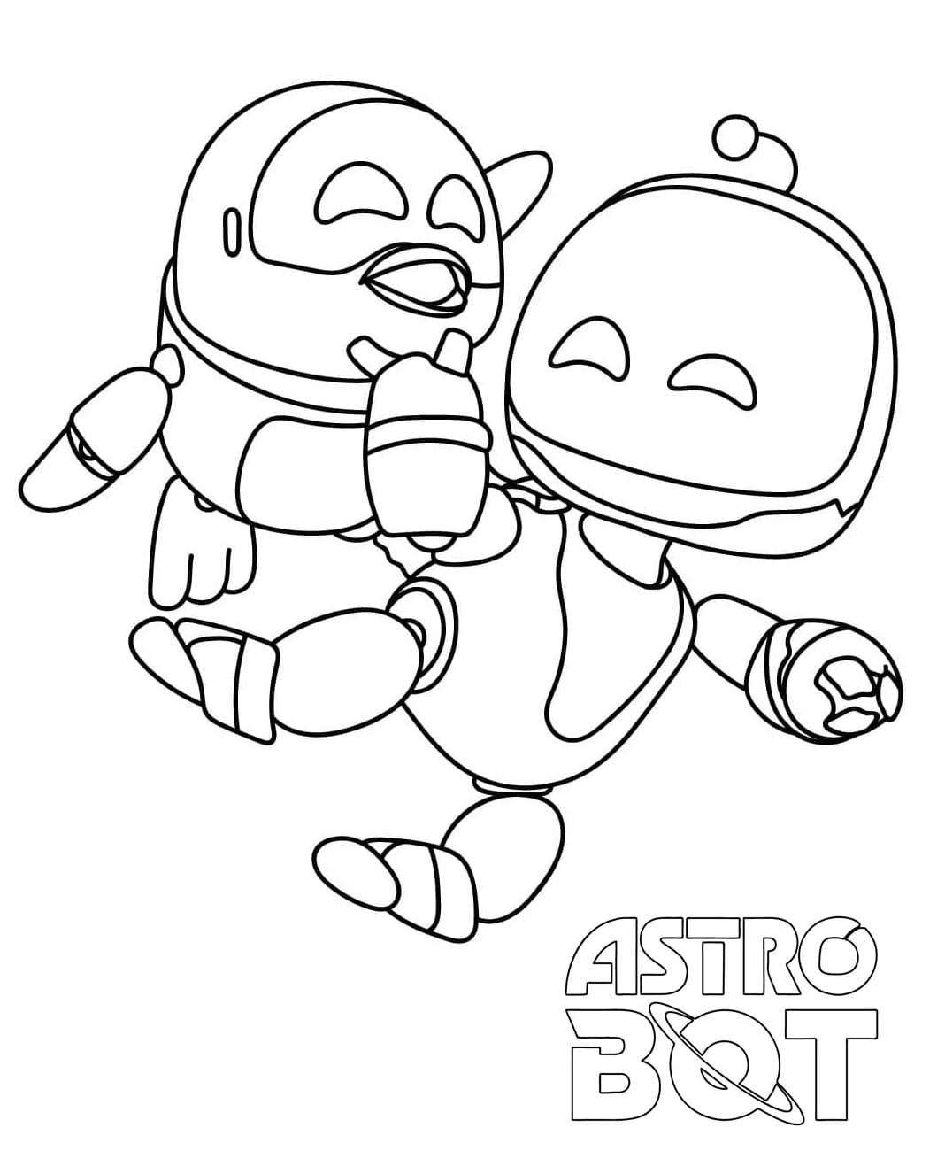 Very Cute Astro Bot Coloring Page Download Print Or Color Online For Free