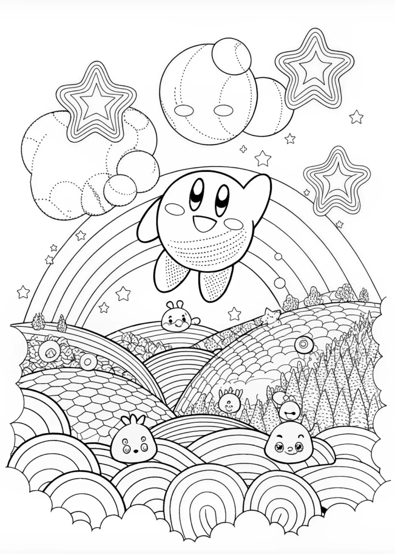 Coloring Pages Of Kirby