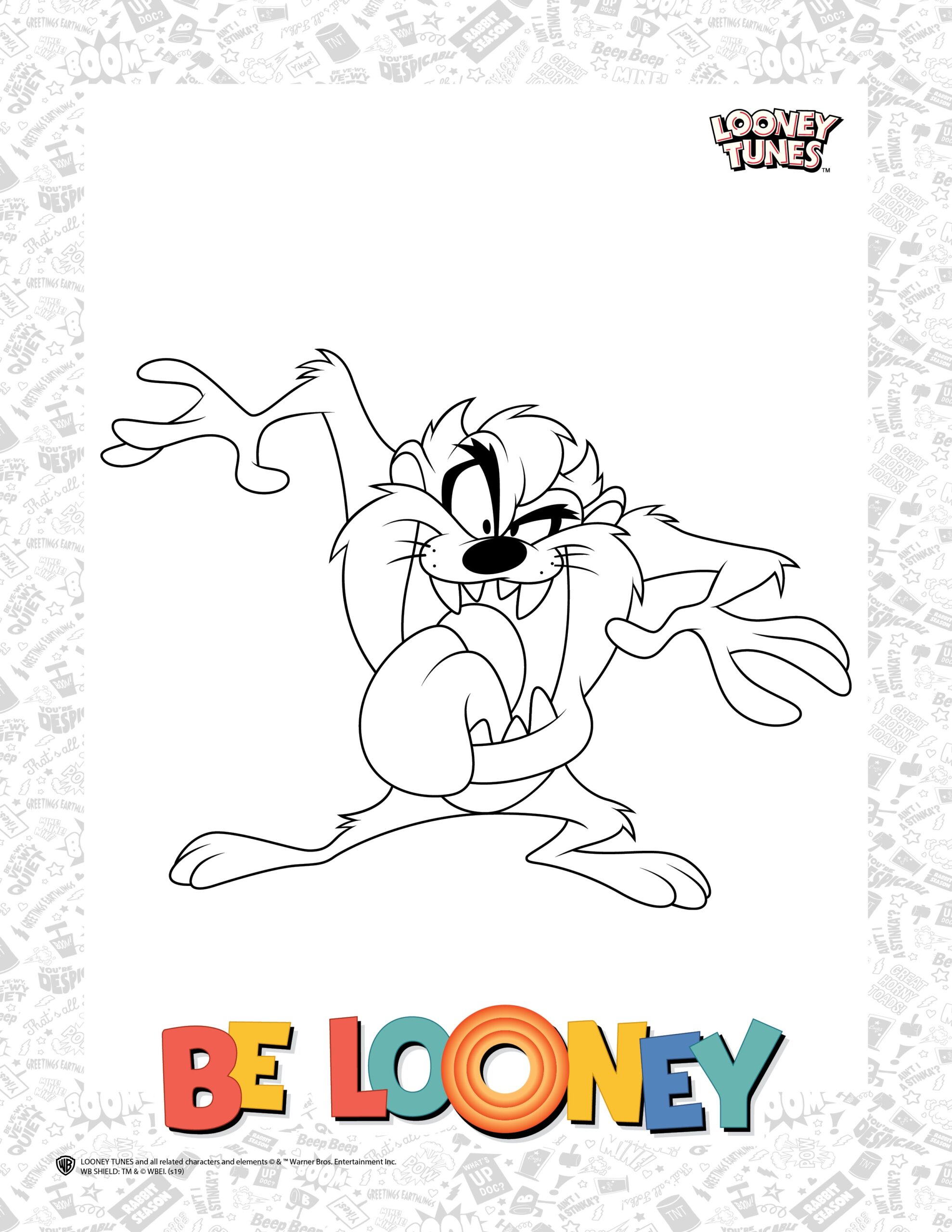 looney tunes coloring pages