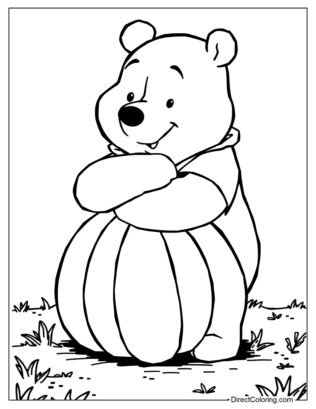 pooh bear coloring pages