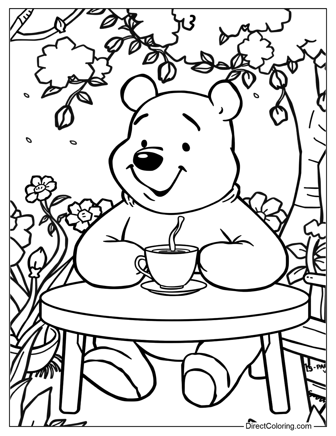 Winnie The Pooh Coloring Pages Free PDF To Download And Print
