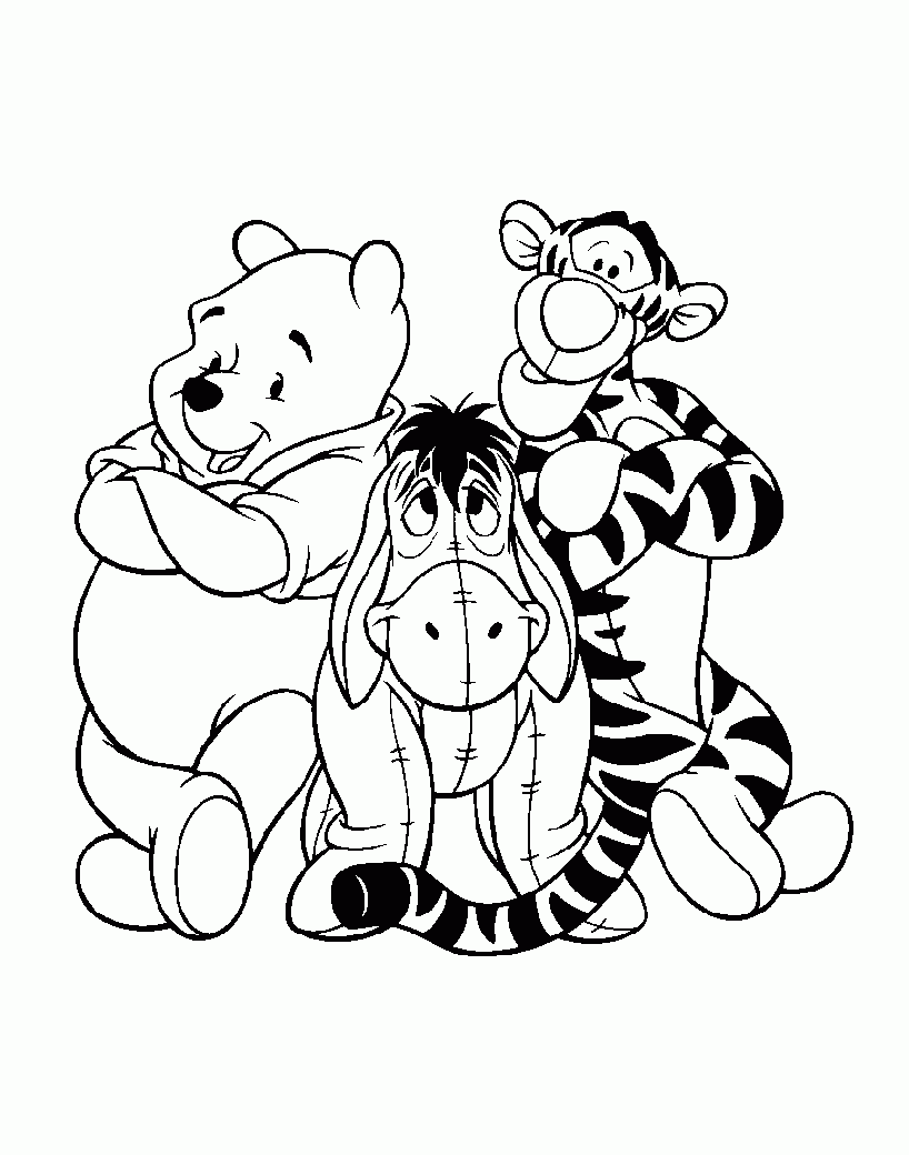 pooh bear coloring pictures