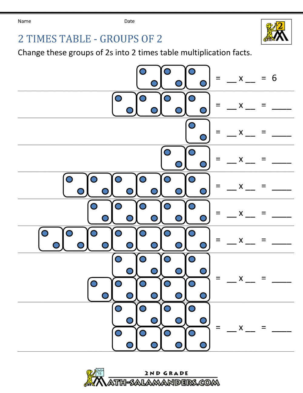 2 Times Table Worksheets Library 2 Times Table Worksheets Library