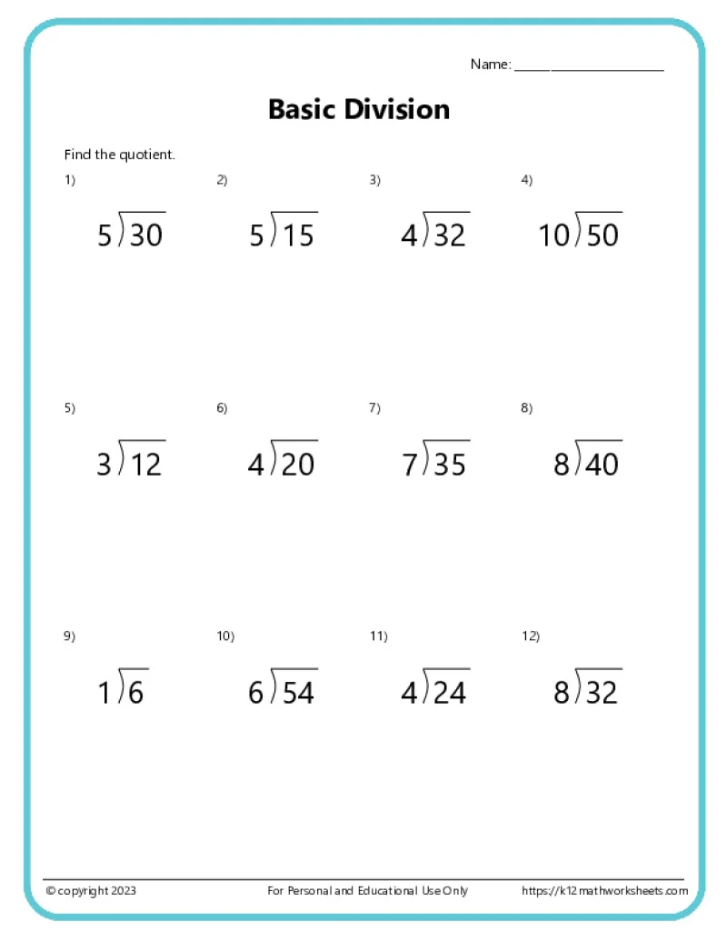 4th Grade Math Worksheets 4th Grade Math Worksheets