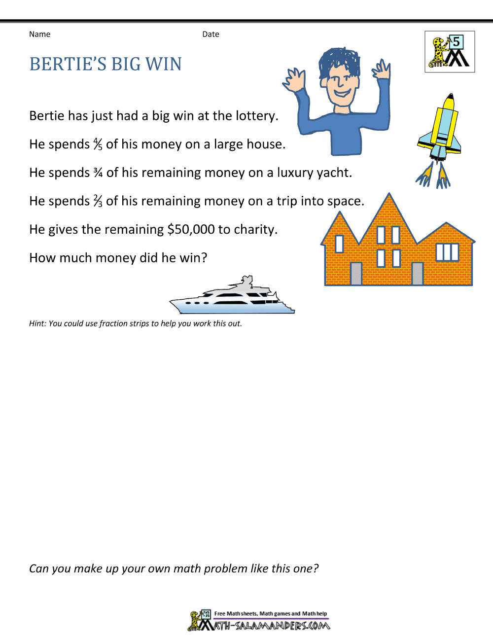 5th Grade Math Problems 5th Grade Math Problems