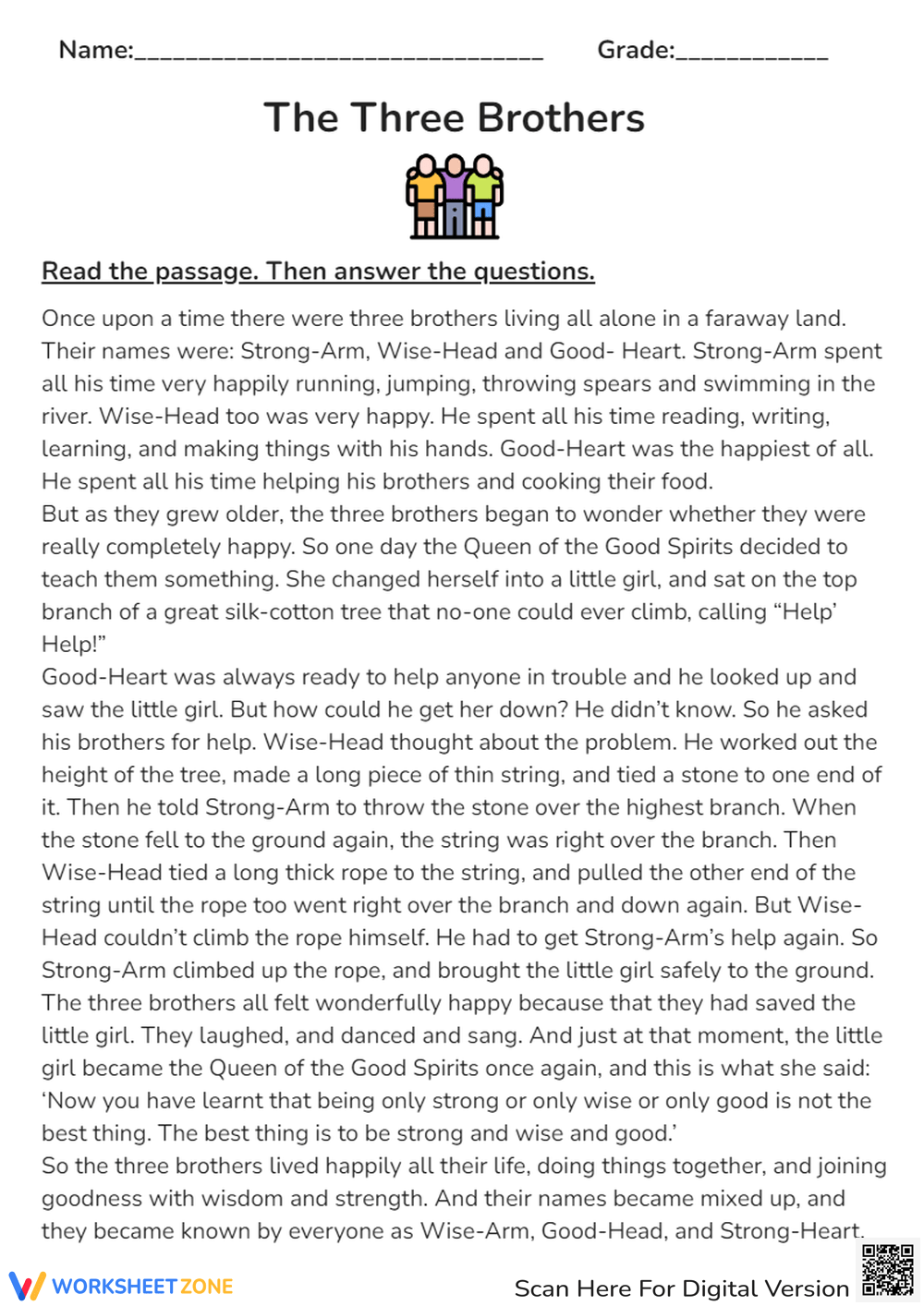 Short Stories For 6th Graders