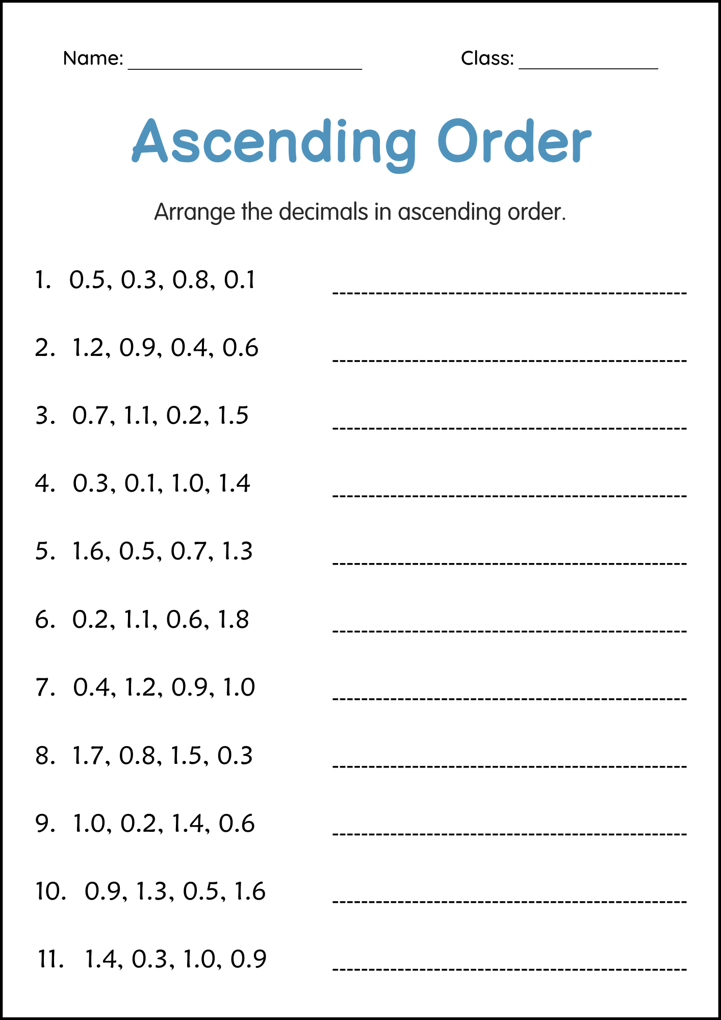 Ascending Order 1 To 1000 Number Math Worksheets For Grade 1 2 3 Made By Teachers