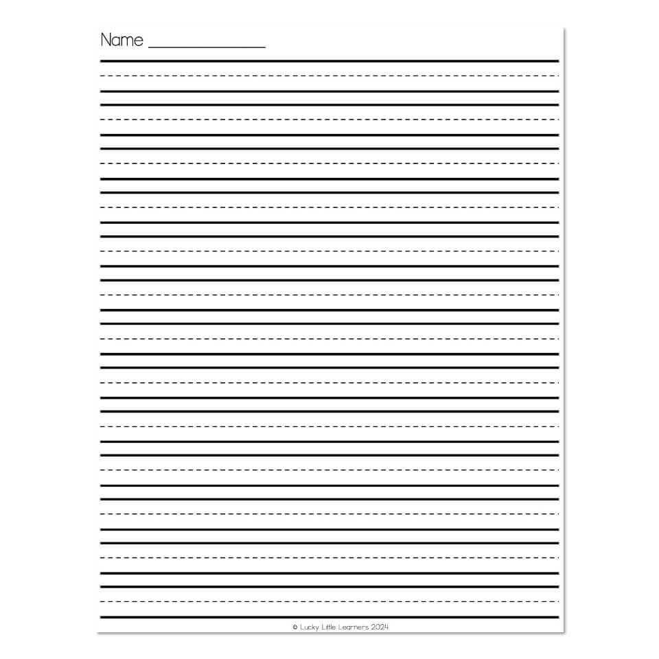 printable primary writing paper