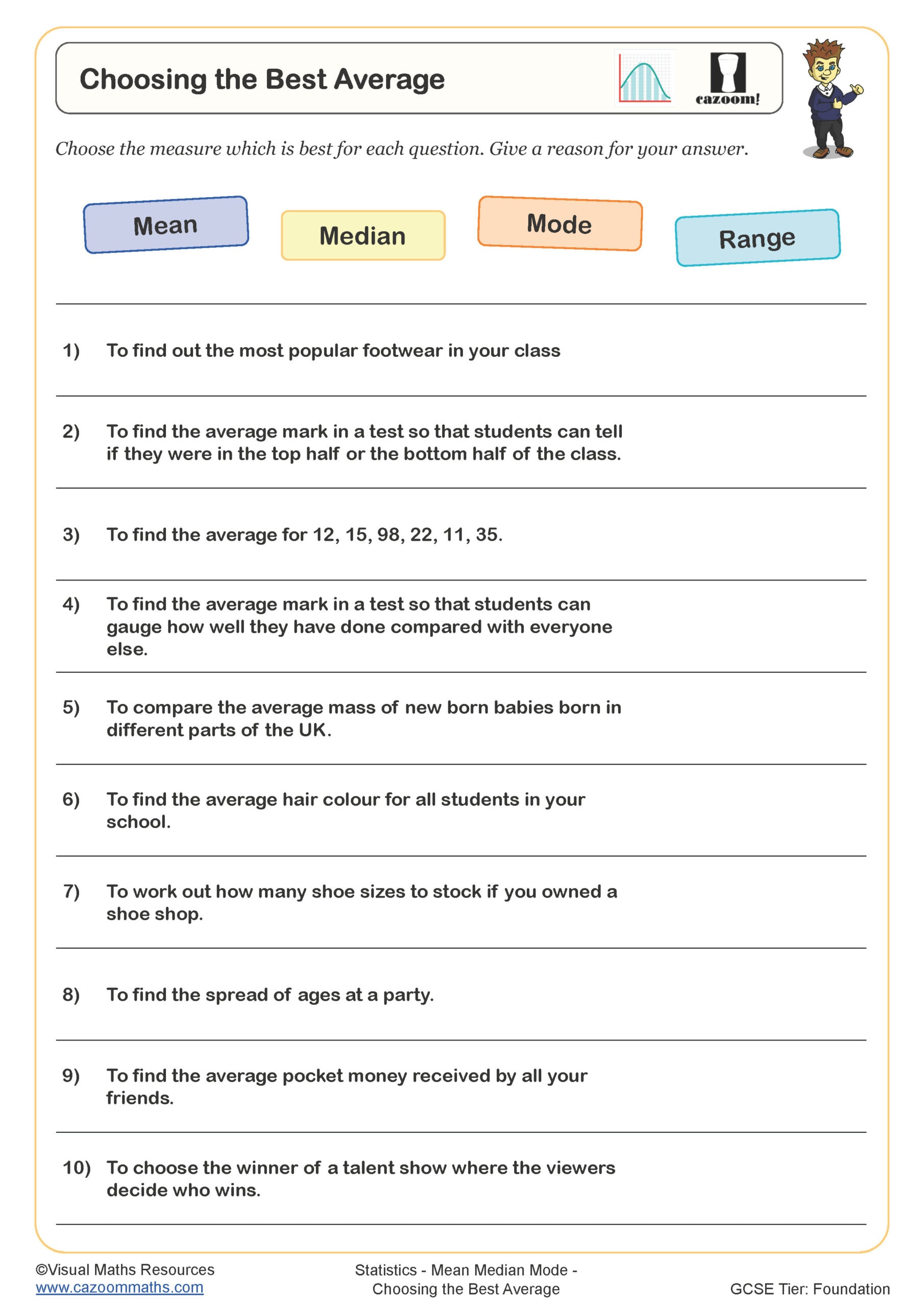 Choosing The Best Average
