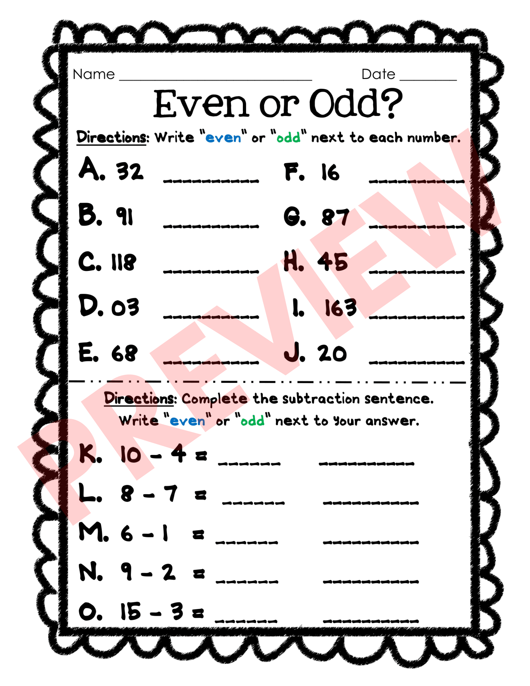 Even And Odd Number Worksheets Assessment And Activities For Kids Even And Odd Number Worksheets Assessment And Activities For Kids