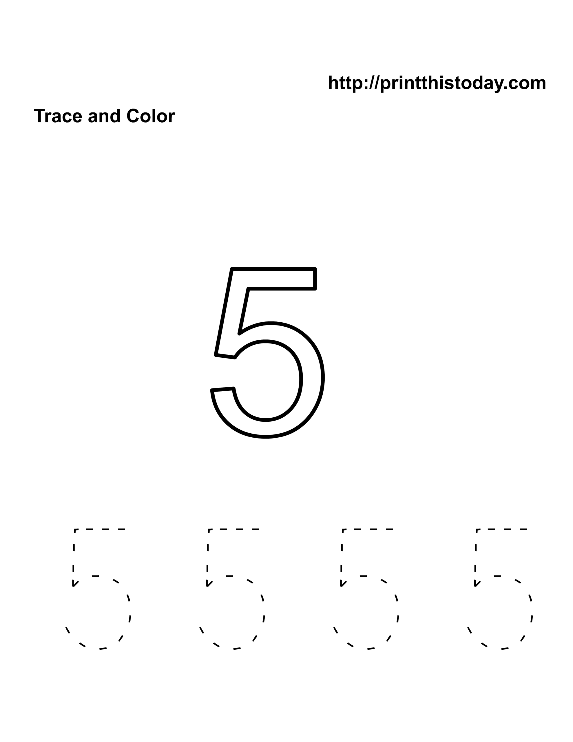 Free Kindergarten Math Worksheets Number Five 5 Free Kindergarten Math Worksheets Number Five 5