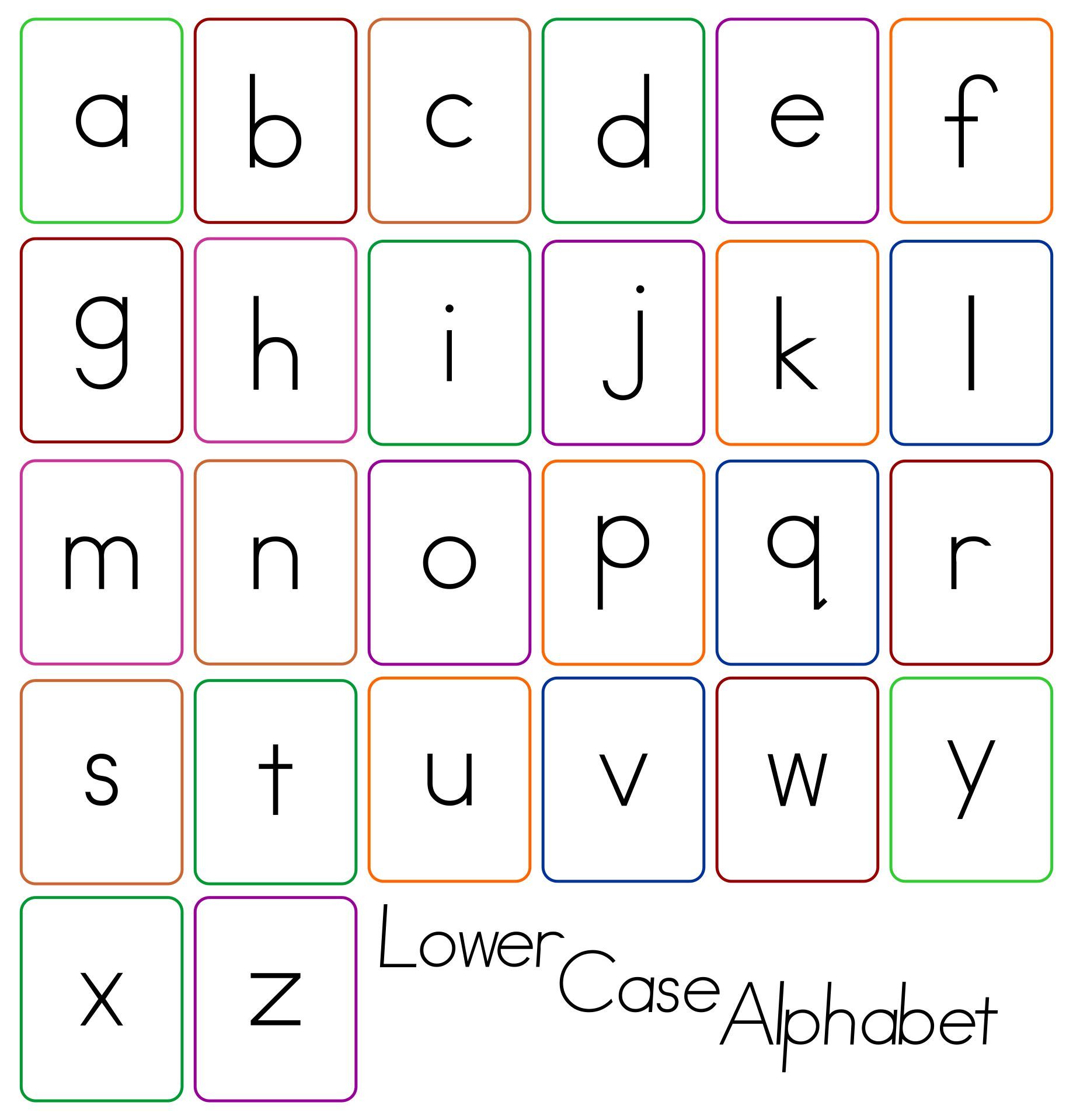 lower case alphabet letters printable lower case alphabet letters printable