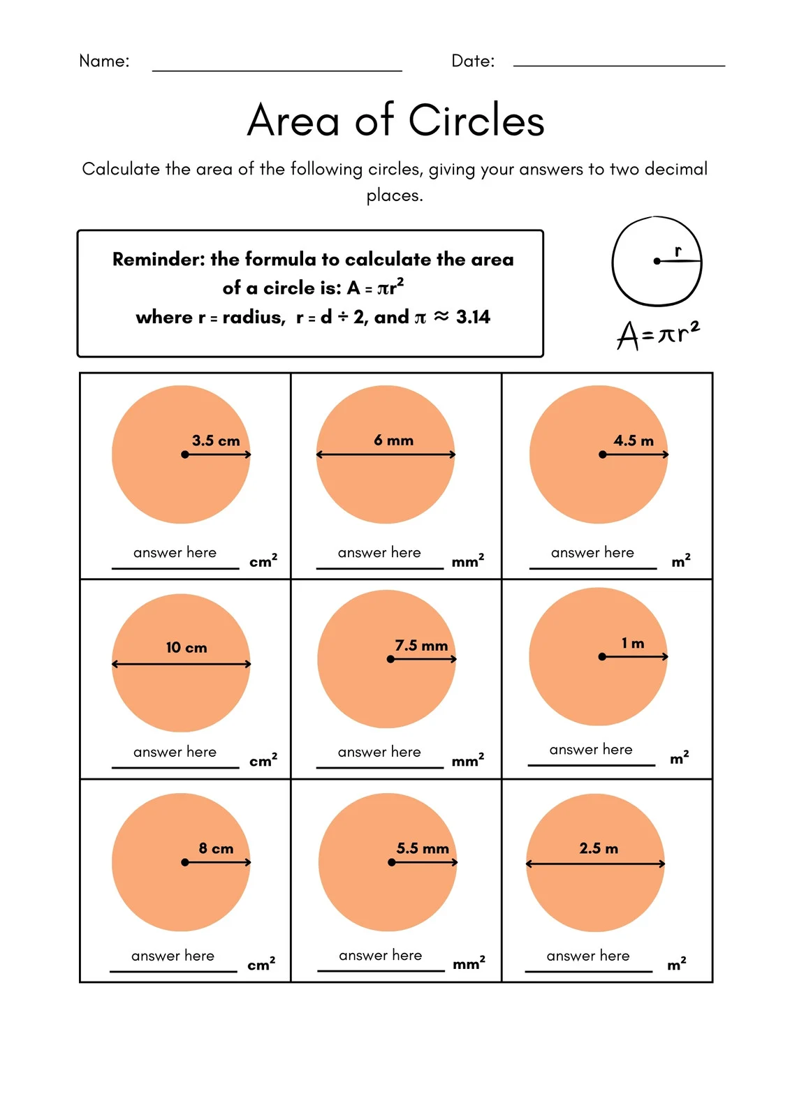 Free Printable 8th Grade Math Worksheet Templates Canva
