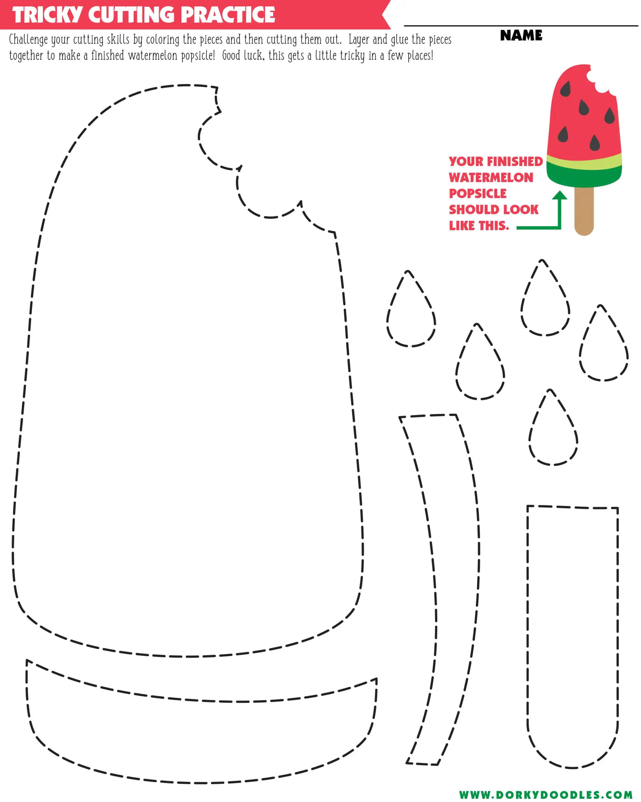 cutting practice printables free