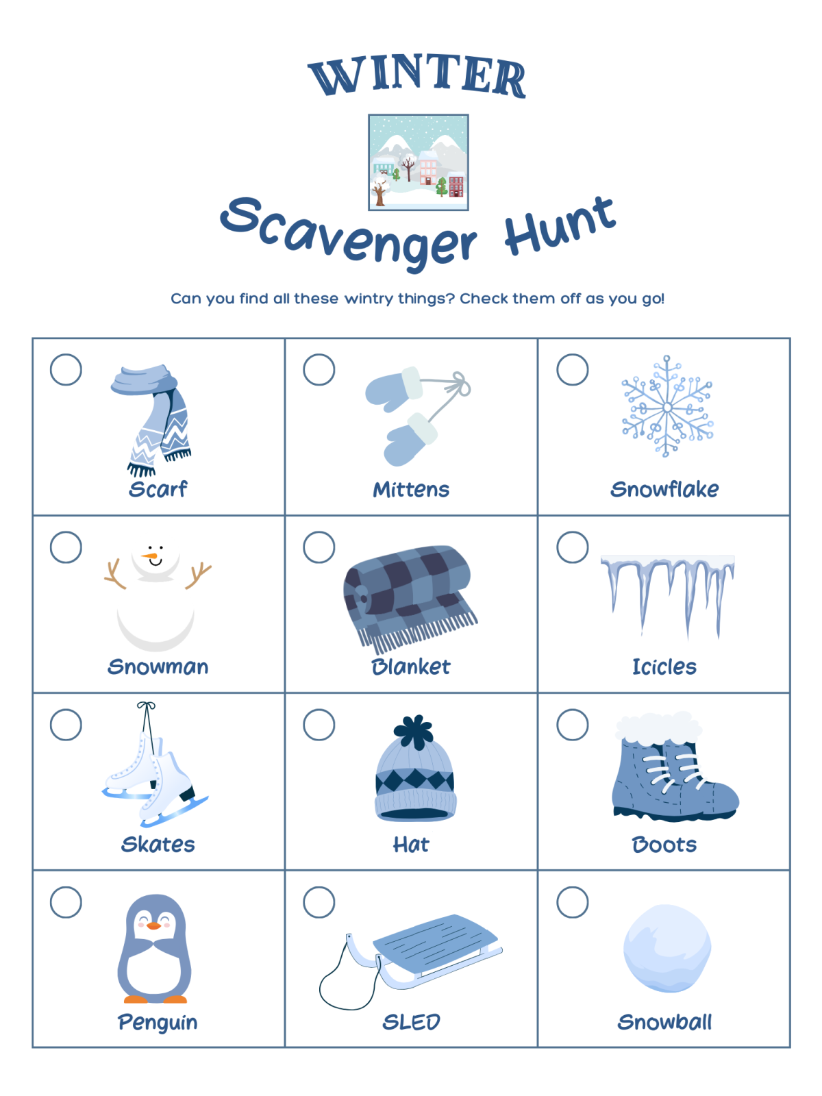 Free Printable Winter Activity Book For Kids Kids Activities Blog