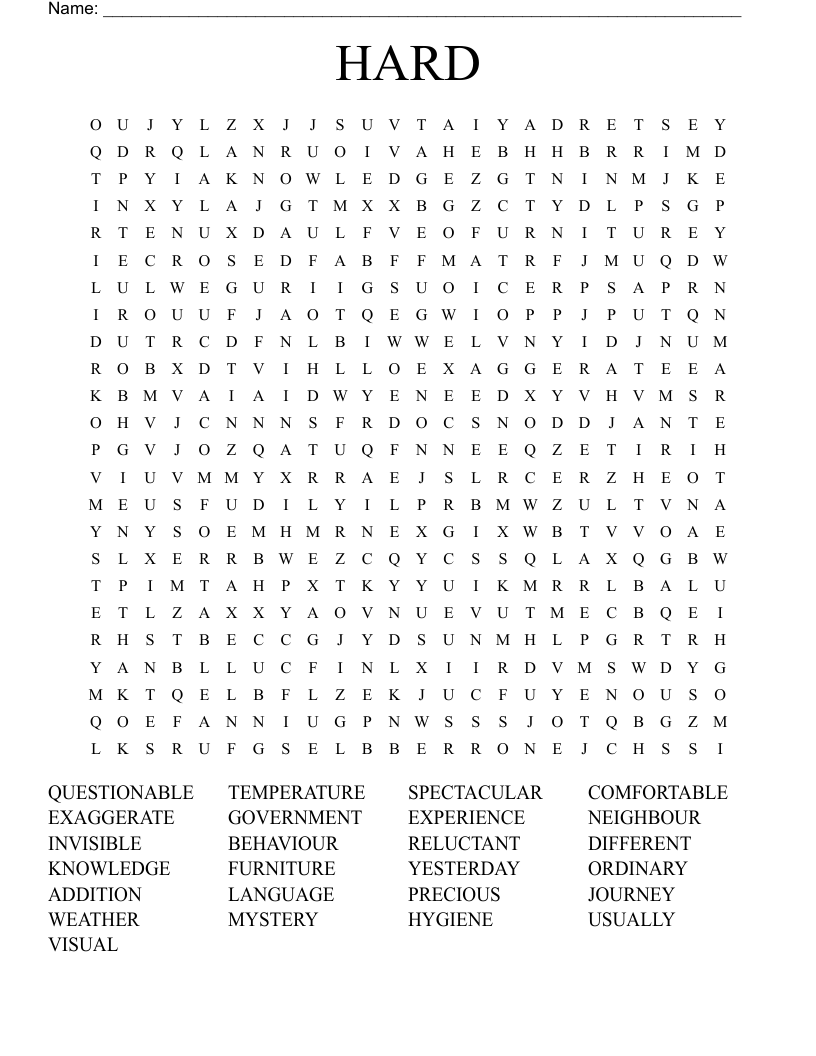 printable word search puzzles pdf