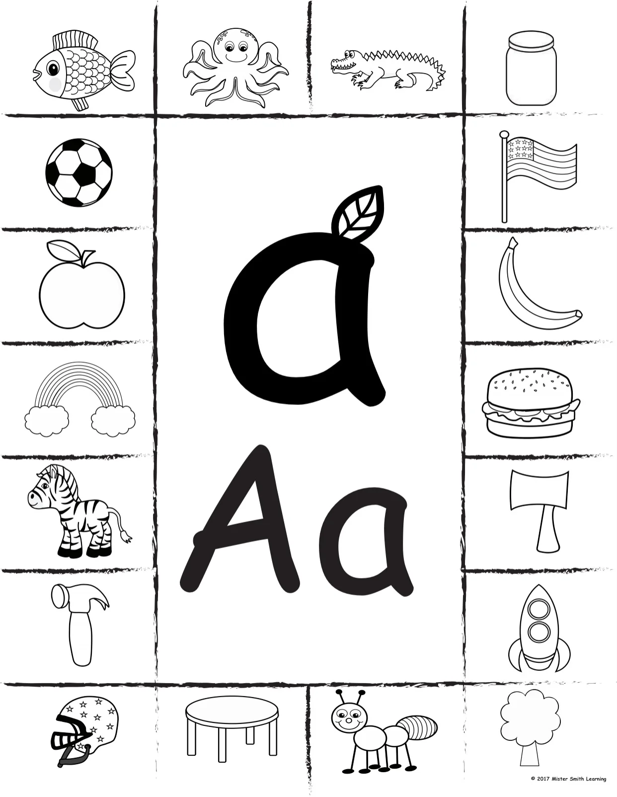 Initial Sound To Letter Matching Activity Mister Smith Learning