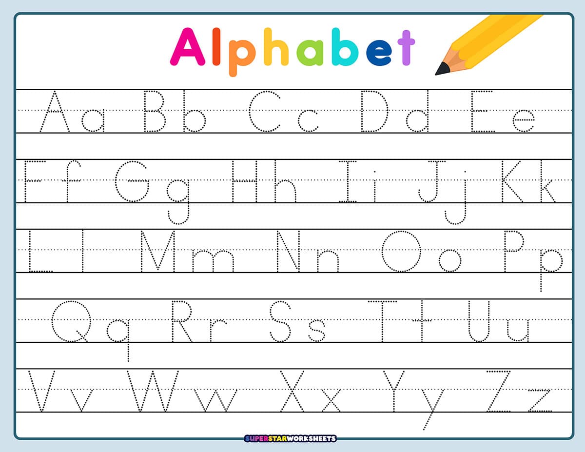 Letter Tracing Worksheets Superstar Worksheets Letter Tracing Worksheets Superstar Worksheets