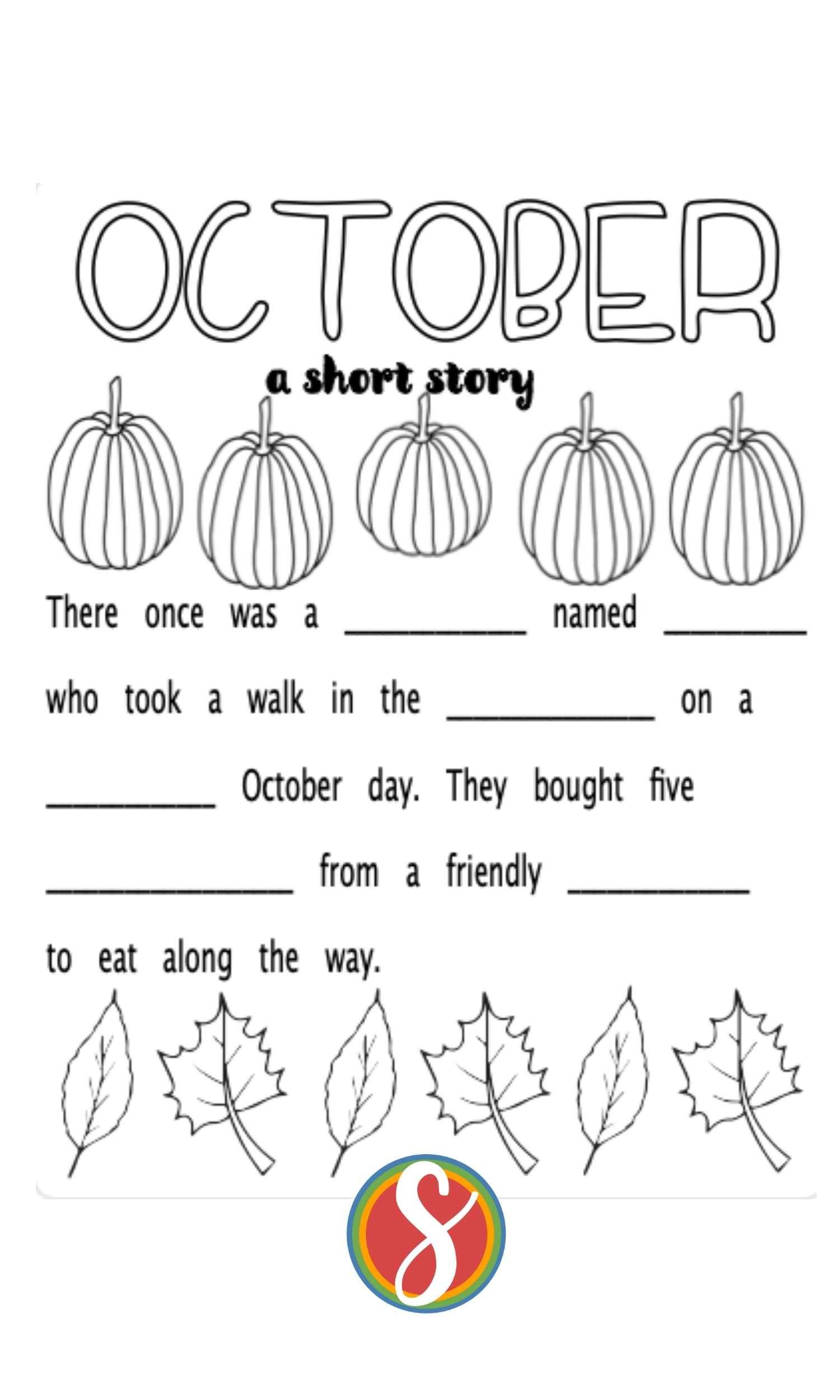 free autumn printable worksheets