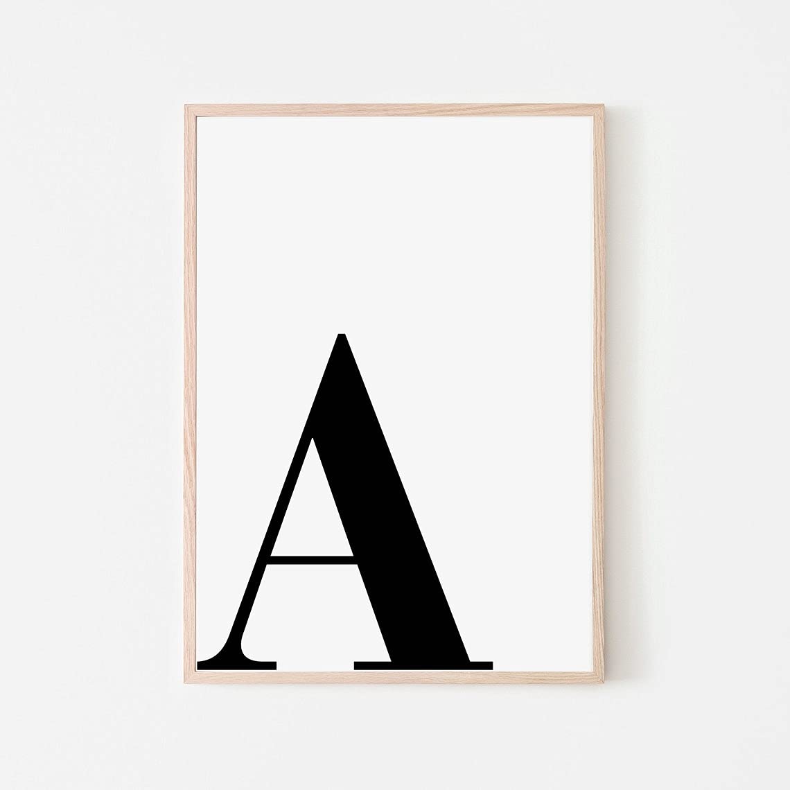 Printable Letter A Large Letter A Initial Printed Letter Alphabet Letter A Letter Art Prin Amazon be Baby Products