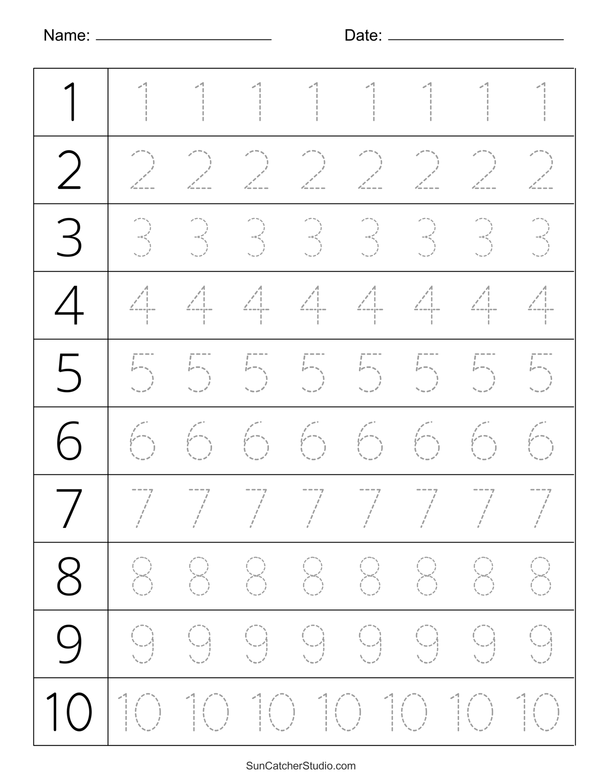 printable number writing worksheets