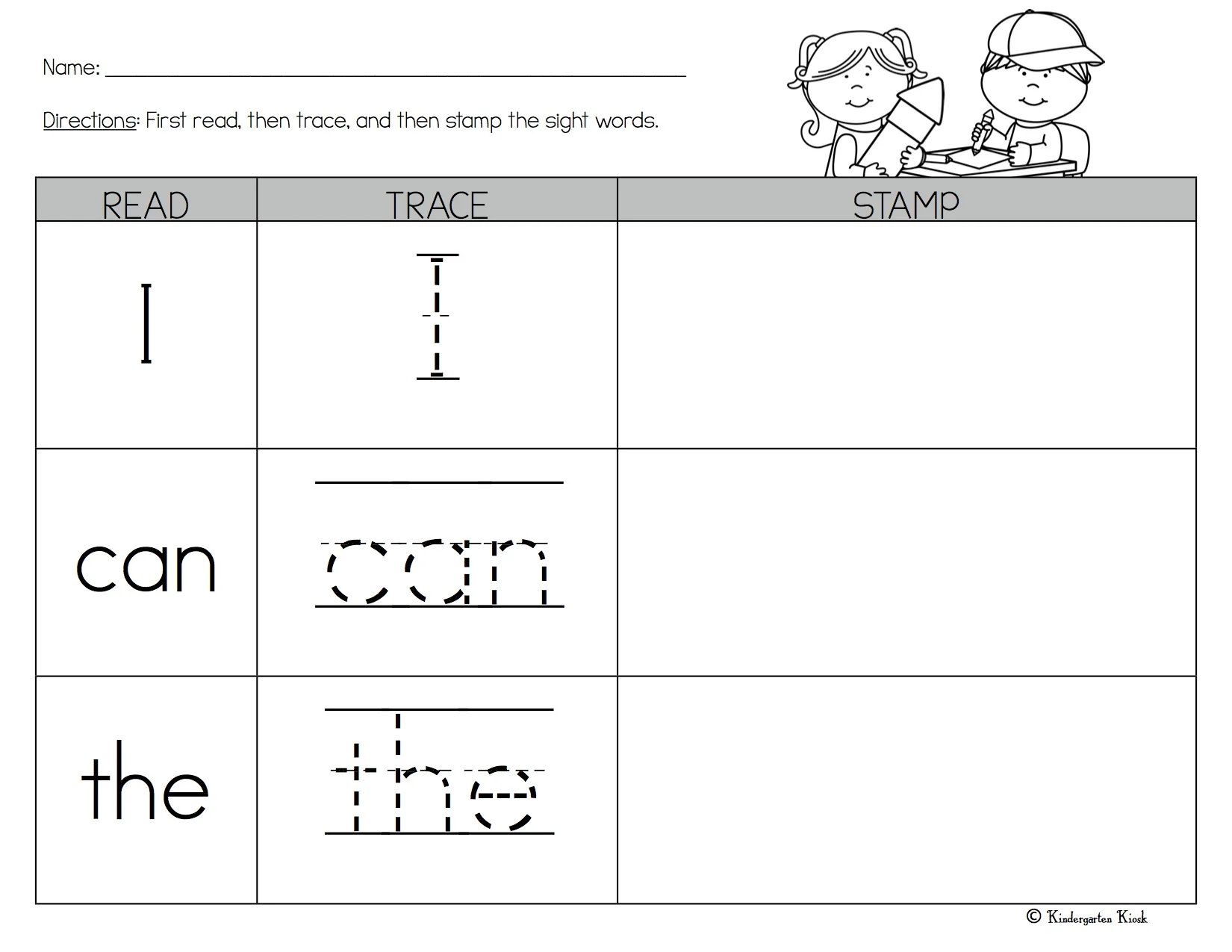 Wonders Kindergarten Sight Word Worksheets Multi Sensory Activities Games Kindergarten Kiosk